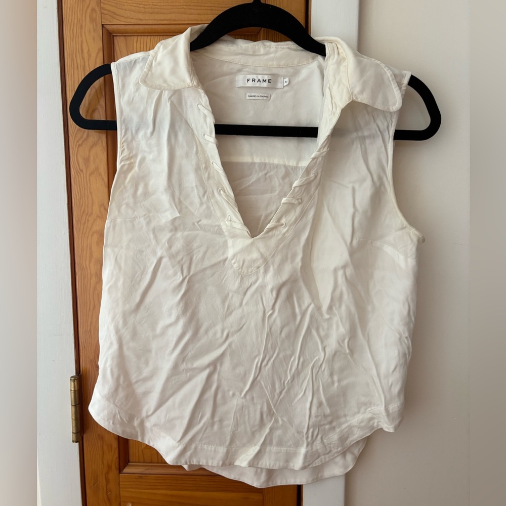 White Frame blouse